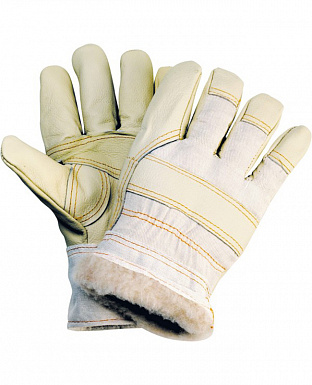 Перчатки кожаные комбинированные утепленные ARCTICUS 2410 W